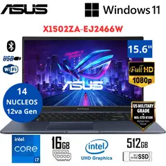ASUS - Laptop VivoBook 15 Intel Core i7-12700H 16GB RAM 512GB SSD 15.6" FHD Windows 11 X1502ZA-EJ2466W