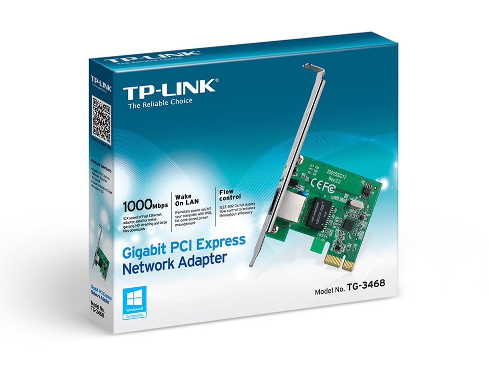 Tarjeta de Red Pci Express Tp-Link TG-3468 Gigabit 101001000