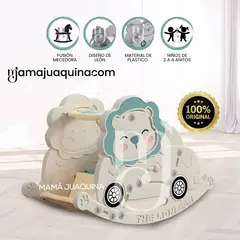 BABY - Balancín Leoncito Montable para Bebés «LEO´S CAR» Light Blue