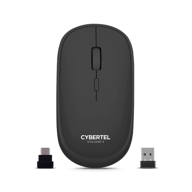 Mouse 3 Modos: BT Inalámbrico Recargable Cyclone3 M500+ 3M
