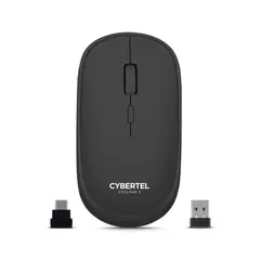 CYBERTEL - Mouse 3 Modos: BT Inalámbrico Recargable Cyclone3 M500+ 3M
