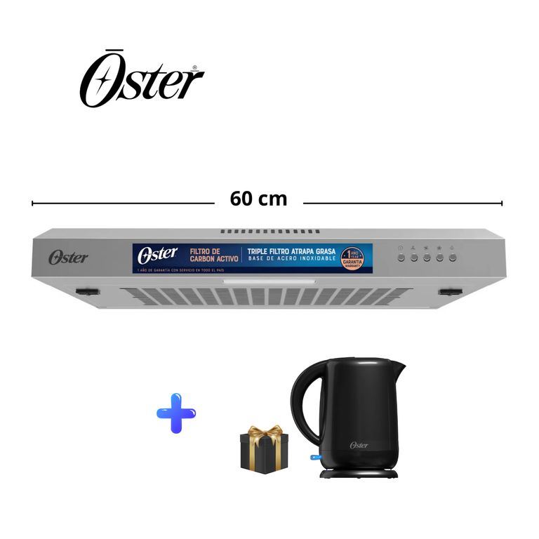CAMPANA EXTRACTORA OS-BRH24SS ACERO INOX + HERVIDOR
