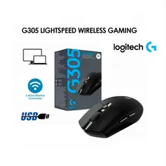 LOGITECH - Mouse Gamer Inalambrico G305 LIGTHSPEED Black