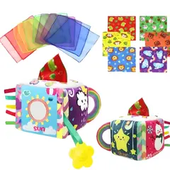 GENERICO - Cubo con Pañuelos Sensoriales