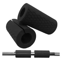 TODO FIT - Fat Gripz Mangos de Silicona para Engrosar Mancuernas Negro