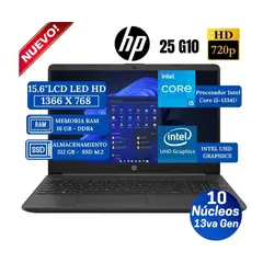 HP - Laptop 250 G10 Core i5-1334U 4.60GHz 16GB RAM 512GB M.2 LCD LED HD SVA 15.6" WINDOWS 11