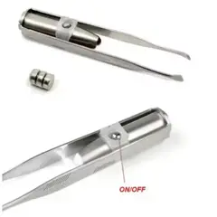 GENERICO - Pinzas de Cejas con Luz LED