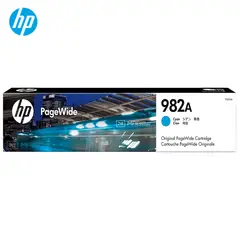HP - Cartucho de Tinta 982A Cian T0B23A PageWide 765dn 780 785 Original