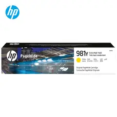 HP - Cartucho de Tinta 981Y Amarillo L0R15A PageWide 556dn 586dn Original