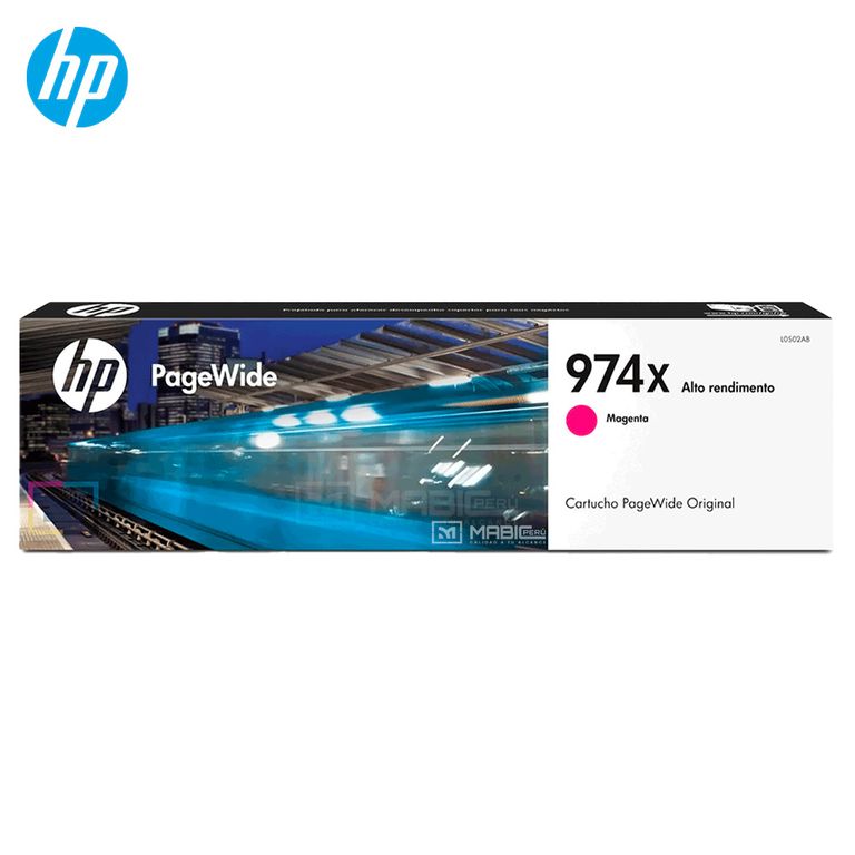 Cartucho de Tinta 974X Magenta L0S02AL PageWide 452 477 552 577 Original