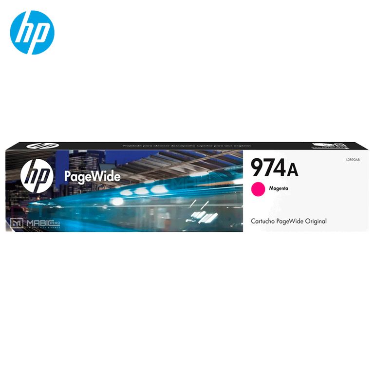 Cartucho de Tinta 974A Magenta L0R90AL PageWide 452 477 552 577 Original