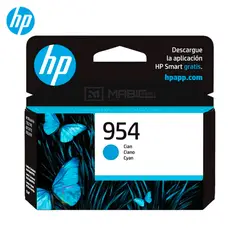 HP - Cartucho de Tinta 954 Cian L0S50AL OfficeJet 7740 8210 8730 Original