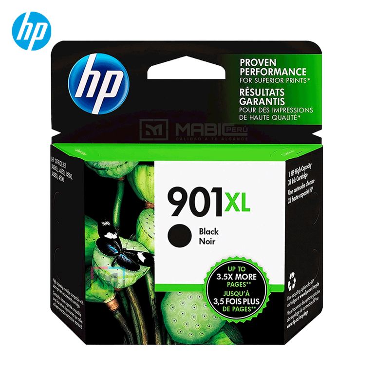 Cartucho de Tinta 901XL Negro CC654AL OfficeJet J4580 J4680 Original