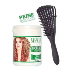 FLOWER SECRET - BOTOX CAPILAR CABELLO RIZADO 300 ML + PEINE