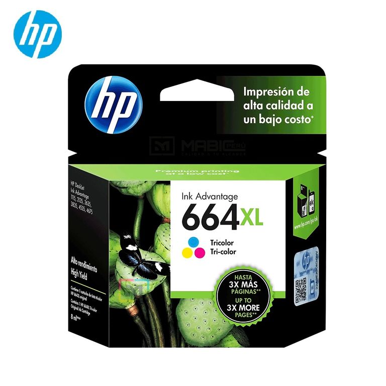 Cartucho de Tinta 664XL Tricolor F6V30AL DeskJet 1115 2135 4535 4675 Original