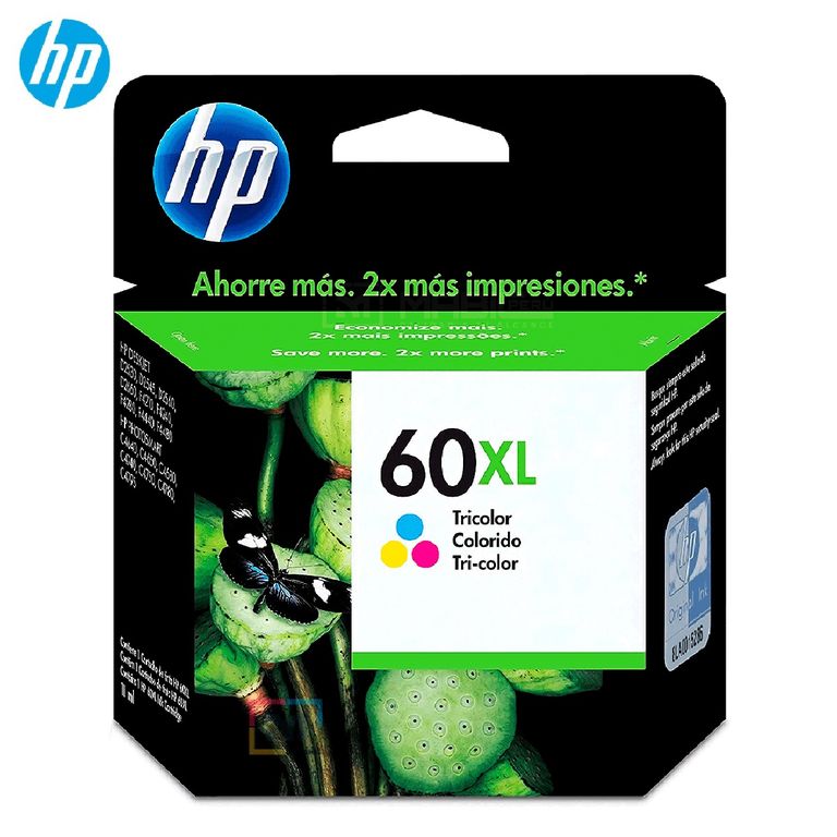 Cartucho de Tinta 60XL Tricolor CC644WL OfficeJet J4580 J4648 Original