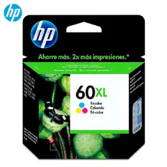HP - Cartucho de Tinta 60XL Tricolor CC644WL OfficeJet J4580 J4648 Original