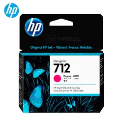 HP - Cartucho de Tinta 712 Magenta 3ED68A DesignJet T210 T250 T650 Original - 29ml