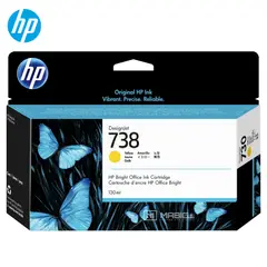 HP - Cartucho de Tinta 738 Amarillo 498N7A DesignJet T850 T950 Original - 130ml
