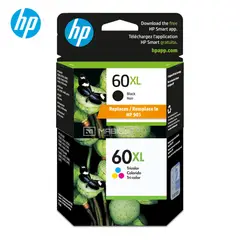 HP - Pack Tinta 60XL Negro Tricolor OfficeJet J4580 J4648 Original