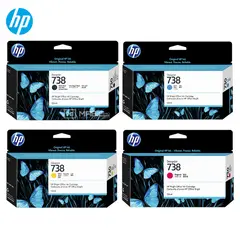 HP - Pack 4 Tinta 738 DesignJet T850 T950 Original - 130ml