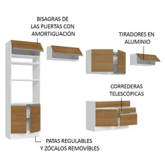 MADESA - Mueble de Cocina Integral Glamy 350 cm