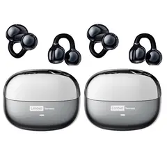 LENOVO - Set 2 De Audífonos Clip MAX LE06 TWS Bluetooth 6.0 - Negro