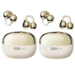 LENOVO - Set 2 De Audífonos Clip MAX LE06 TWS Bluetooth 6.0 - Blanco