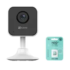 EZVIZ - Cámara de Seguridad para Interiores H1C 2MP + Memoria de 64 GB