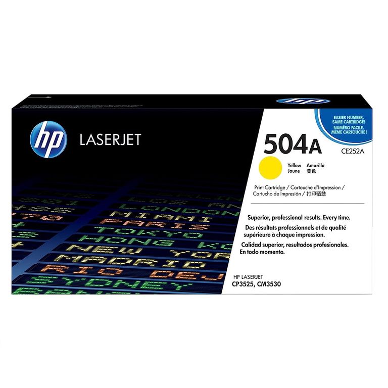 TONER 504A AMARILLO CE252A LJ CP3525 ORIGINAL