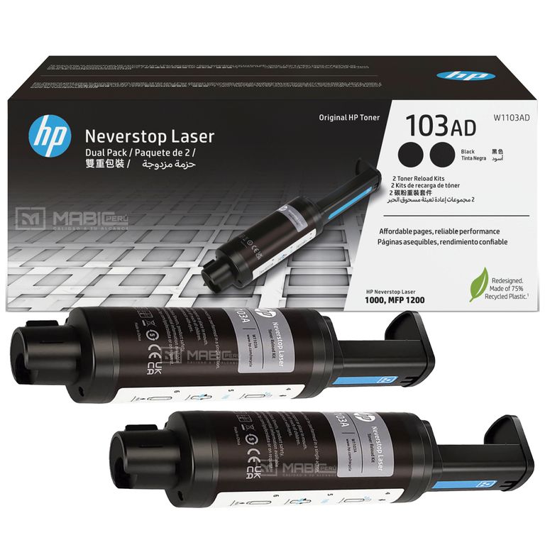TONER 103AD NEGRO W1103AD NSL 1000 DUAL PACK ORIGINAL