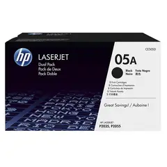HP - TONER 05AD NEGRO CE505D LJ P2055 DUAL PACK ORIGINAL