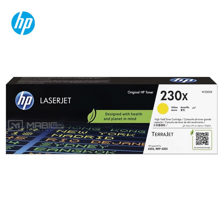 TONER 230X AMARILLO W2302X LJ 4203 MFP 4303 ORIGINAL