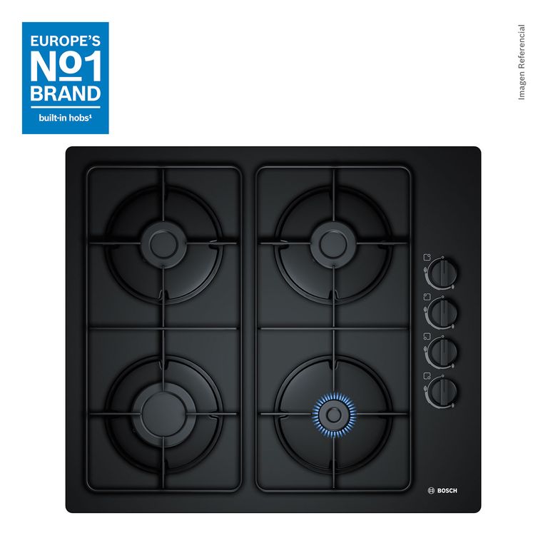 Encimera a Gas 60cm Vidrio Serie 2 POP6B6B80