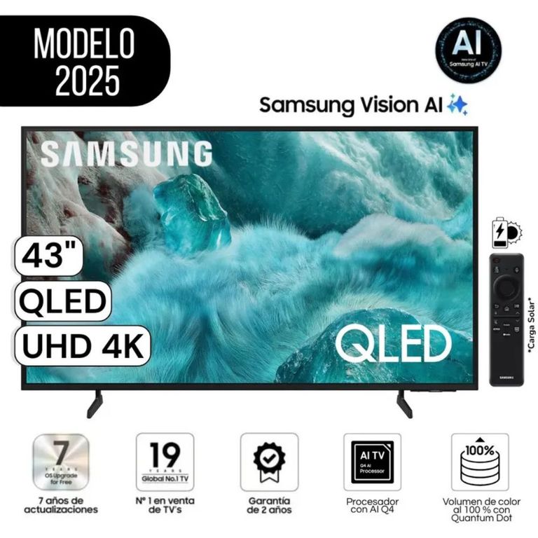 Televisor Smart TV 43 QLED QN43Q7FAAGXPE Q7F Vision AI 2025