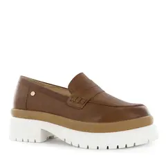 ECCO - Mocasines Cuero Mujer Olimpia04 Toffee