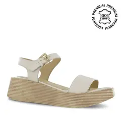ECCO - Sandalias Cuero Mujer Taxli01 Marfil