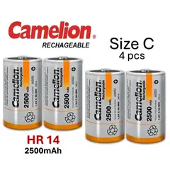 CAMELION - PACK DE 4 PILA TIPO C REGARGABLE