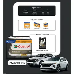 CASTROL - KIT DE MANTENIMIENTO HYUNDAI TUCSON - KIA SPORTAGE AÑO 21-25