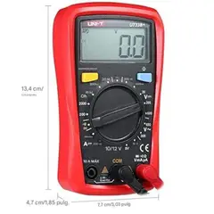 UNI T - Multímetro Digital UT33B+, Rango Hasta 600 VM, UNI-T