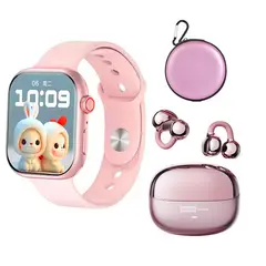 LENOVO - Audífonos LE06 Rosa Bluetooth y S10 P Reloj inteligente y Bag