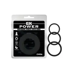 CHISA - ANILLOS RETARDANTE PENEANO GK POWER 3 PACK