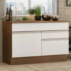 MADESA - Mueble de Cocina Glamy 120 cm - Mostrador para Lavadero con Encimera