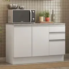 MADESA - Mueble de Cocina Glamy 120 cm - Mostrador para Lavadero con Encimera