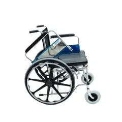 SALUX - SILLA DE RUEDAS CON SANITARIO CROMADA DESMONTABLE