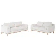 GENERICO - Juego de sala Módena 3-2 con zócalo en tela antifluido Perú