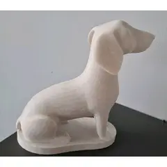 GENERICO - ADORNO EXCLUSIVO PERRO SALCHICHA GRANITO 23cm x 11cm x 22cm