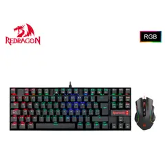 REDRAGON - Combo KUMARA + GRIFFIN K552RGB-BA Teclado + Mouse Negro
