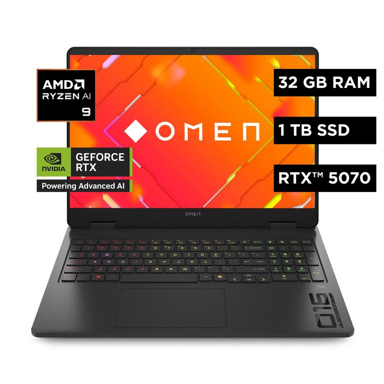 Laptop Omen 16-ap0004la AMD Ryzen AI 9 32GB 1TB RTX 5070