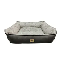 NACIONAL - CAMA PARA PERROS TALLA M 70x50 ANTIALERGICA LAVABLE MARRON